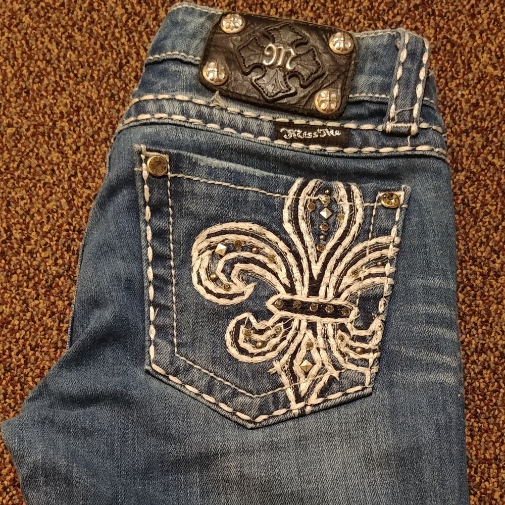 MissMe Blue/Light Wash Skinny 25